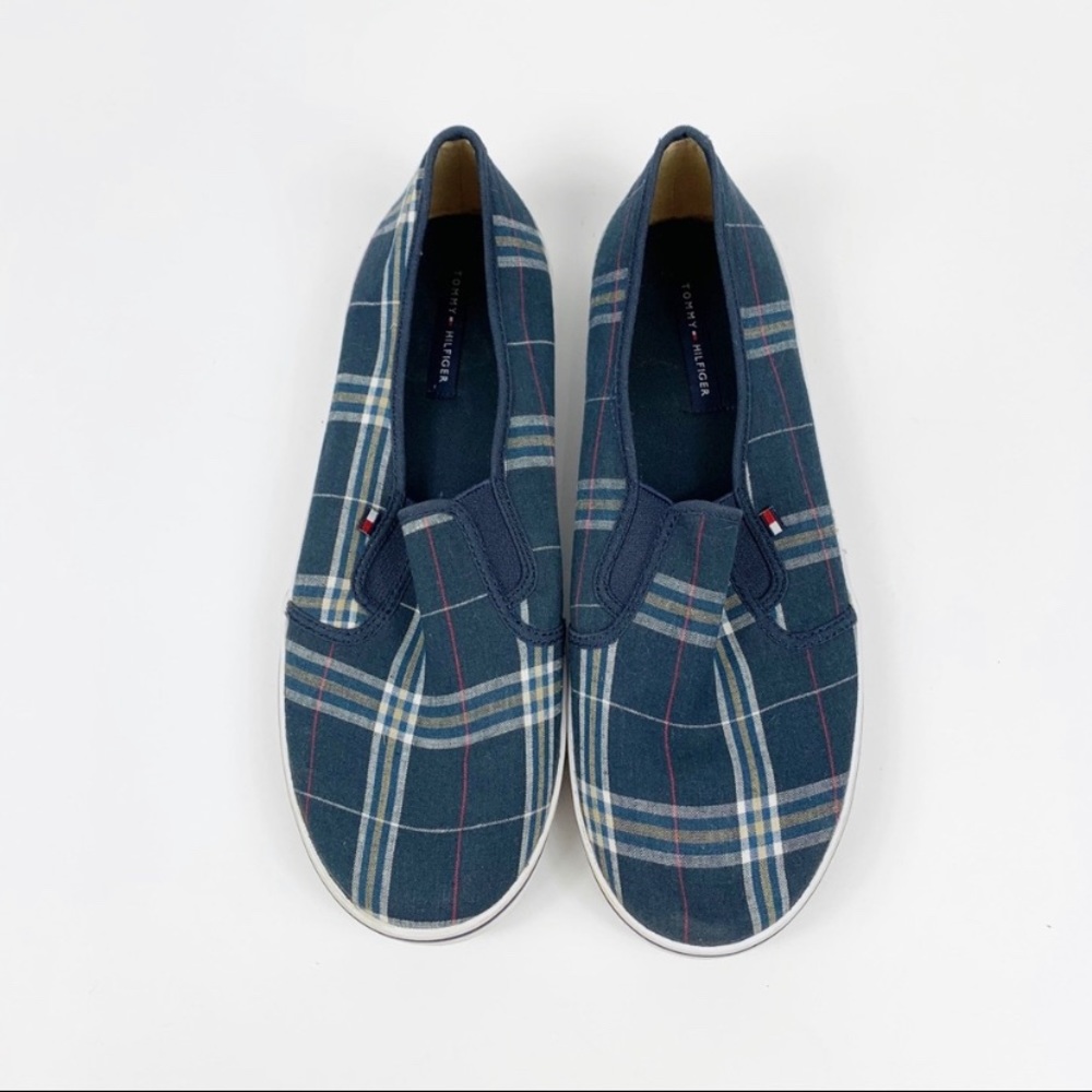 Men’s Tommy Hilfiger Plaid Loafers Size 11